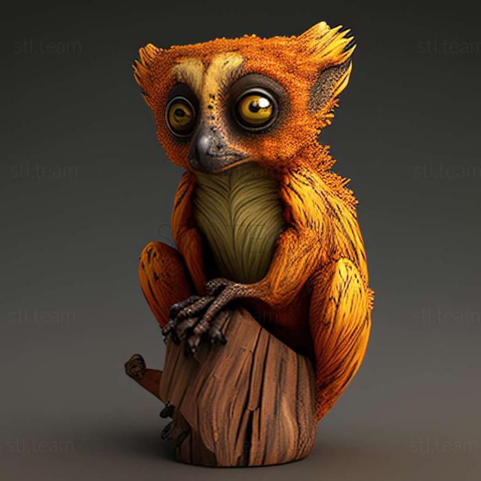 3D model Eulemur flavifrons (STL)